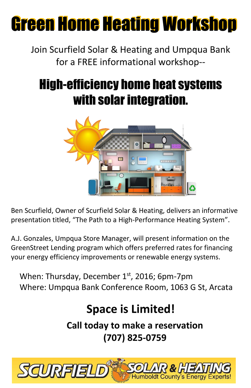 DECEMBER 1ST presentation-Green Heating for Your Home